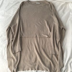 PULL & BEAR HIGH LOW KNIT SWEATER